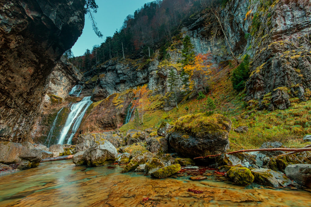 Cascada del Estrecho en el Parque Nacional de Ordesa